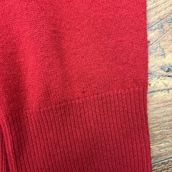 Brooks Brothers 346 100% Pure Cashmere V Neck Sweater‎ Red Mens XL Preppy Office - Picture 9 of 10